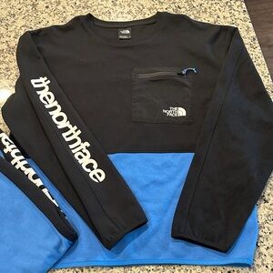 The North Face Black and Blue Crewneck